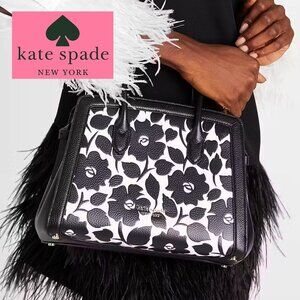 Kate Spade Knott Rosy Garden Embossed Medium Satchel